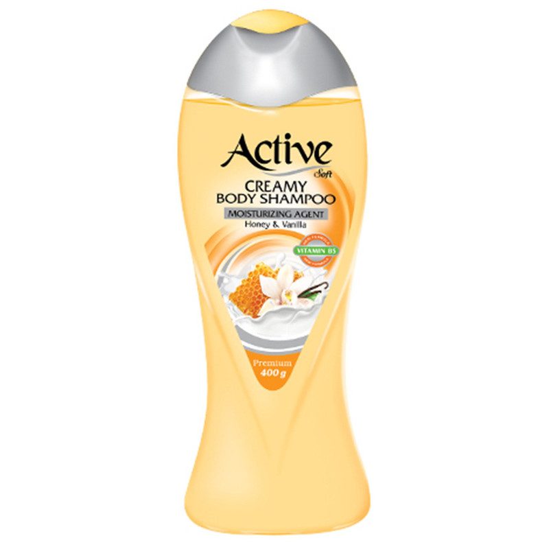 شامپو بدن کرمی اکتیو وانیل عسل