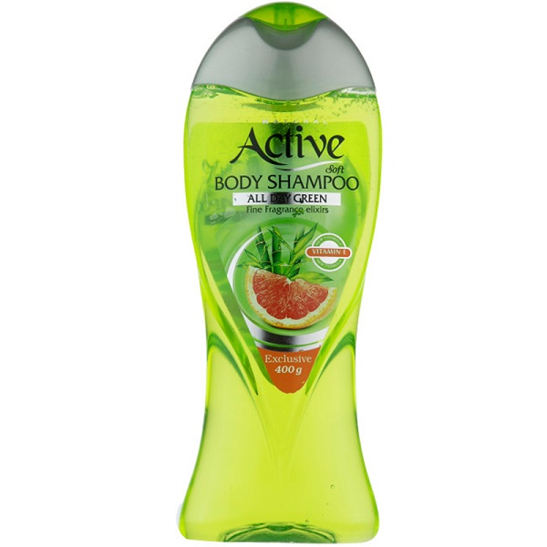 شامپو بدن شفاف اکتیو سبز