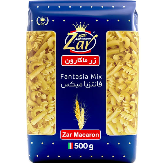 ماکارونی فرمی میکس500 گ زر ماکارون