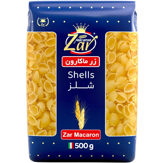 ماکارونی فرمی صدفی 500 گ زر ماکارون