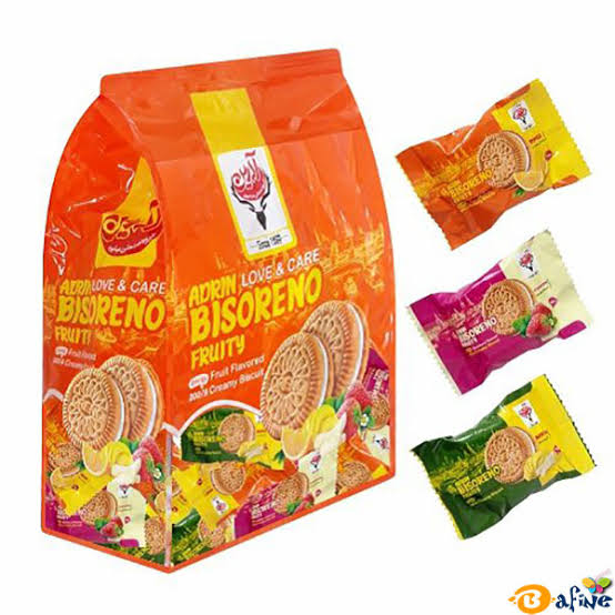بیسکوییت تکی میوه ای 450 گ آدرین